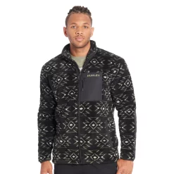 Men's Hurley Printed Sherpa Jacket -Clearance Sales Store 5587683 Black