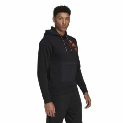 Men's adidas Essentials BrandLove Fleece Hoodie -Clearance Sales Store 5593275 ALT2