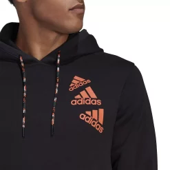 Men's adidas Essentials BrandLove Fleece Hoodie -Clearance Sales Store 5593275 ALT3