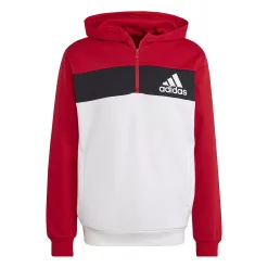 Men's adidas Quarter-Zip Hooded Track Top -Clearance Sales Store 5593299 ALT6