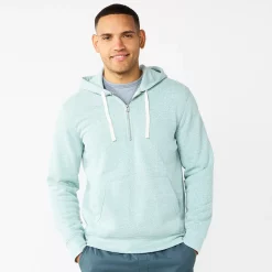 Men's Sonoma Goods For Life® Quarter-Zip Hoodie -Clearance Sales Store 5595318 Green