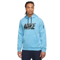 Big & Tall Nike Therma-FIT Pullover Hoodie -Clearance Sales Store 5597148 Blue Chill
