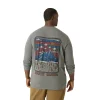 Big & Tall Eddie Bauer Graphic Tee -Clearance Sales Store 5598637 Heather Gray