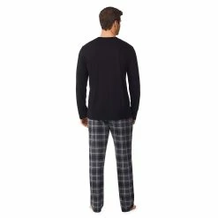 Mens Cuddl Duds Men's Cuddl Duds® Graphic Tee Classic Pajama Set -Clearance Sales Store 5608709 ALT