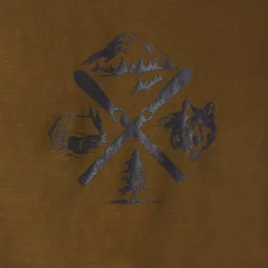 Mens Cuddl Duds Men's Cuddl Duds® Graphic Tee Classic Pajama Set -Clearance Sales Store 5608709 ALT4