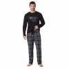 Mens Cuddl Duds Men's Cuddl Duds® Graphic Tee Classic Pajama Set
