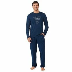 Mens Cuddl Duds Men's Cuddl Duds® Graphic Tee Classic Pajama Set -Clearance Sales Store 5608709 I Like Coffee