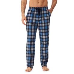 Men's Cuddl Duds® Fleece Pajama Pants -Clearance Sales Store 5608725 Blue Plaid