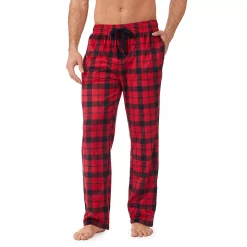 Men's Cuddl Duds® Fleece Pajama Pants -Clearance Sales Store 5608725 Red Check