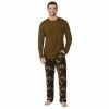 Big & Tall Cuddl Duds® Classic Pajama Set -Clearance Sales Store 5608743 Green Camo
