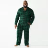 Big & Tall Jammies For Your Families® Beary Cool Buffalo Check Pajama Set by Cuddl Duds® -Clearance Sales Store 5611623