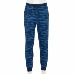 Men's Sonoma Goods For Life® Whisperluxe Waffle Jogger -Clearance Sales Store 5627680 Blue Geo Camo