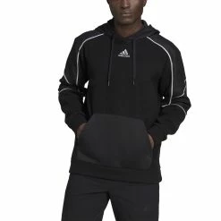 Men's adidas Commuter Polar Fleece Hoodie -Clearance Sales Store 5634548 ALT4