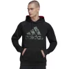 Men's adidas AEROREADY Game and Go Camo Logo Fleece Hoodie -Clearance Sales Store 5634627 Black
