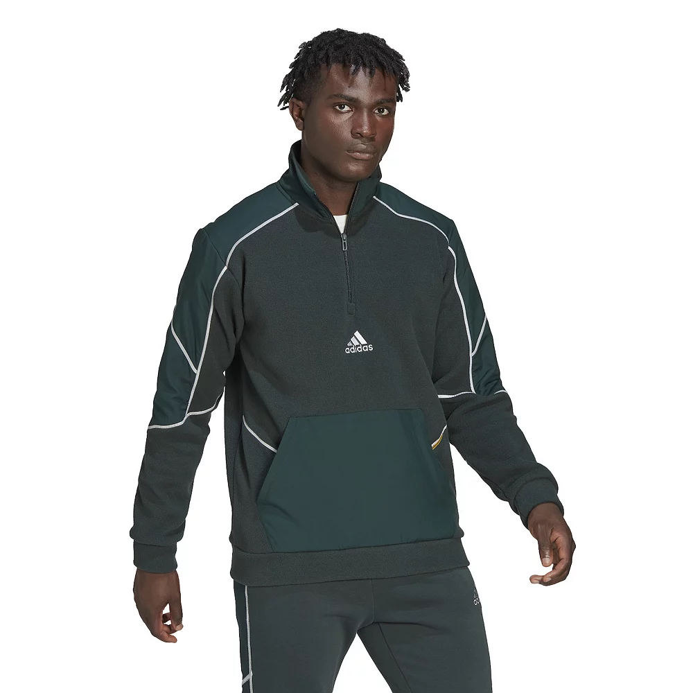 Men's adidas Commuter Polar Fleece Pullover 6 Men's adidas Commuter Polar Fleece Pullover - Image 4