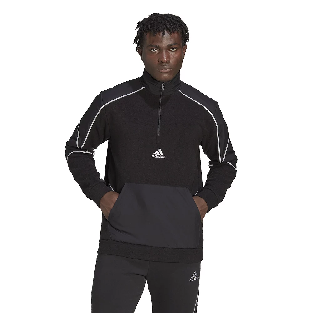 Men's adidas Commuter Polar Fleece Pullover 4 Men's adidas Commuter Polar Fleece Pullover - Image 2