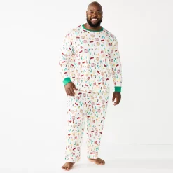 Big & Tall LC Lauren Conrad Jammies For Your Families® Holiday Village Pajama Set