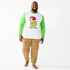 Big & Tall Jammies For Your Families® How The Grinch Stole Christmas Pajama Set