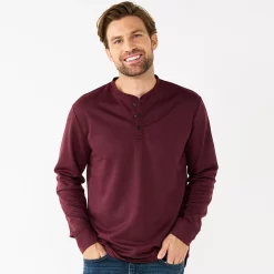 Men's Apt. 9® Core Henley Top 28 Men's Apt. 9® Core Henley Top -Clearance Sales Store 5639564 Old Rose