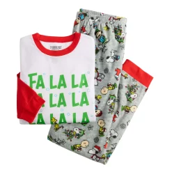 Men's Jammies For Your Families® Peanuts "Fa La La" Pajama Set -Clearance Sales Store 5639883 ALT2