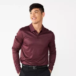 Men's Tek Gear® Fashion Slim-Fit Polo -Clearance Sales Store 5642251 Motion Dots Burgundy