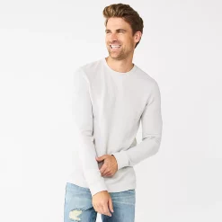 Men's Sonoma Goods For Life® Thermal Crew -Clearance Sales Store 5644228 Ivory
