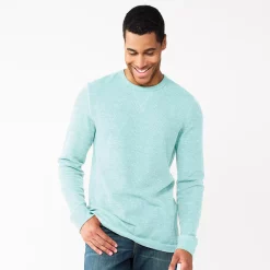 Men's Sonoma Goods For Life® Thermal Crew -Clearance Sales Store 5644228 Teal