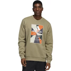 Men's adidas Graphic Fleece Sweatshirt -Clearance Sales Store 5649880 Orbit Green