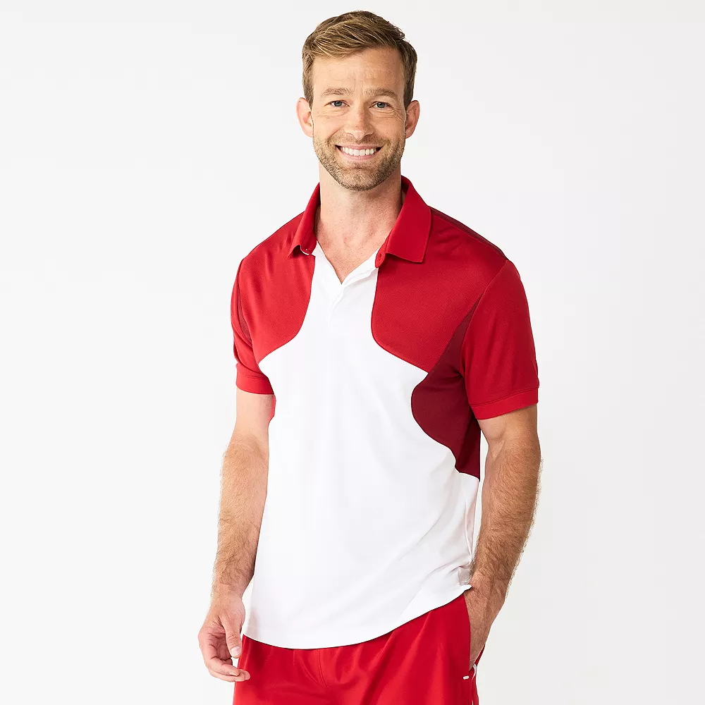 Men's Tek Gear® Colorblock Polo 3 Men's Tek Gear® Colorblock Polo