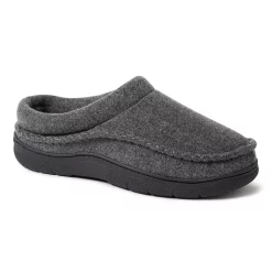 Men's Dearfoams Thompson Wool Blend Clog Slippers -Clearance Sales Store 5664004 Dark Heather Gray