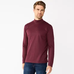 Men's Apt. 9® Mockneck Top 17 Men's Apt. 9® Mockneck Top -Clearance Sales Store 5664420 Burgundy