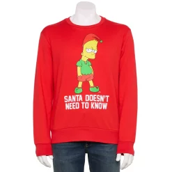 Men's Holiday Graphic Sweatshirt -Clearance Sales Store 5665109 Red Bart