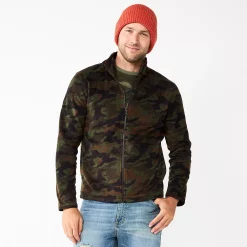 Men's Sonoma Goods For Life® Polar-Fleece Full-Zip Jacket -Clearance Sales Store 5667569 Camo
