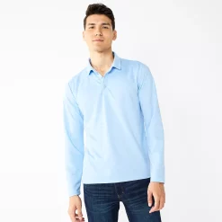 Men's Apt. 9® Interlock Polo -Clearance Sales Store 5668542 Crystal Blue