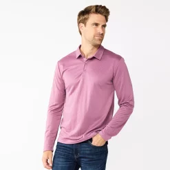 Men's Apt. 9® Interlock Polo -Clearance Sales Store 5668542 Mulberry Mauve