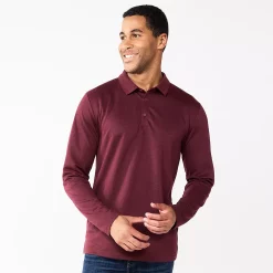 Men's Apt. 9® Interlock Polo -Clearance Sales Store 5668542 Old Rose
