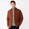 Men's Apt. 9® Quilted Puffer Shirt Jacket -Clearance Sales Store 5670829 Cocoa Plum