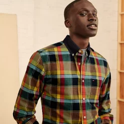 Men's Tommy Hilfiger Houston Plaid Button-Down Shirt -Clearance Sales Store 5673629 ALT4