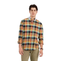 Men's Tommy Hilfiger Houston Plaid Button-Down Shirt -Clearance Sales Store 5673629 Warm Yellow