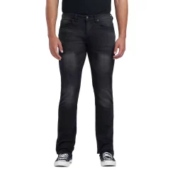 Men's Buffalo David Bitton Straight Six Jeans -Clearance Sales Store 5689488 Washed Black