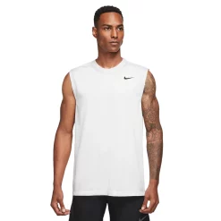 Men's Nike Dri-FIT Legend Sleeveless Fitness Tee -Clearance Sales Store 5691628 White