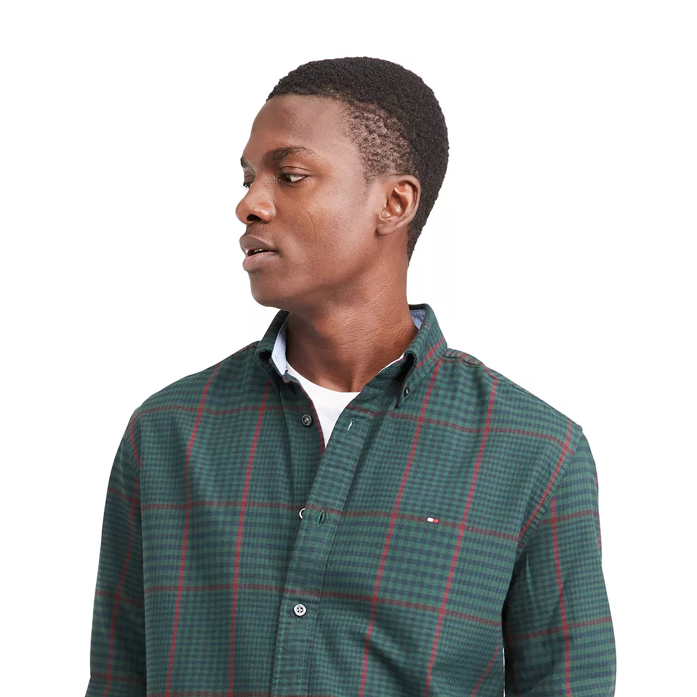 Men's Tommy Hilfiger Bennett Tartan Plaid Button-Down Shirt 12 Men's Tommy Hilfiger Bennett Tartan Plaid Button-Down Shirt - Image 10