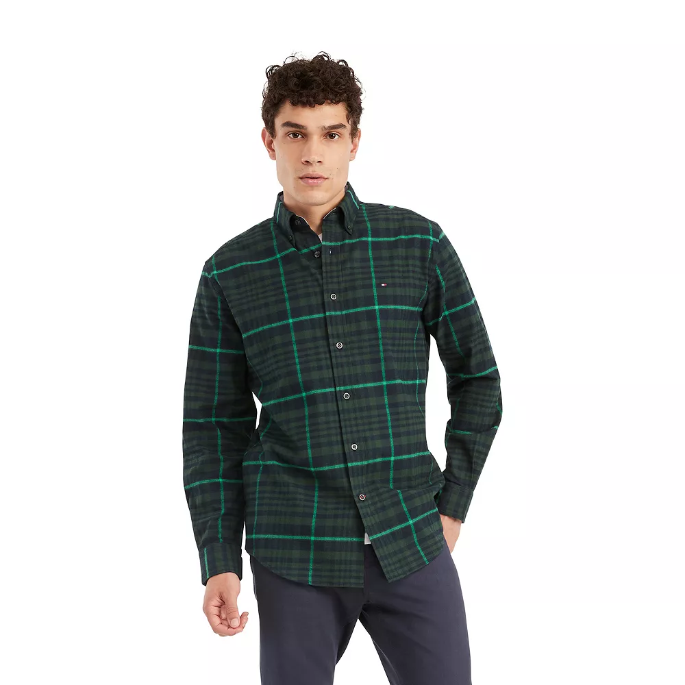 Men's Tommy Hilfiger Bennett Tartan Plaid Button-Down Shirt 8 Men's Tommy Hilfiger Bennett Tartan Plaid Button-Down Shirt - Image 6