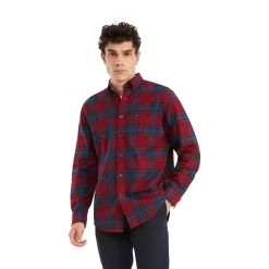 Men's Tommy Hilfiger Bennett Tartan Plaid Button-Down Shirt 16 Men's Tommy Hilfiger Bennett Tartan Plaid Button-Down Shirt -Clearance Sales Store 5710224 Rouge Navy