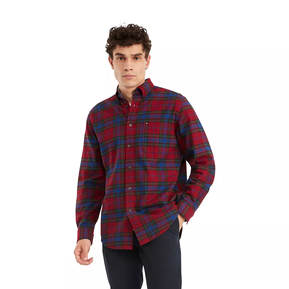 Men's Tommy Hilfiger Bennett Tartan Plaid Button-Down Shirt 6 Men's Tommy Hilfiger Bennett Tartan Plaid Button-Down Shirt - Image 4