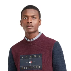 Men's Tommy Hilfiger Icon Colorblock Flag Sweater -Clearance Sales Store 5710864 ALT2
