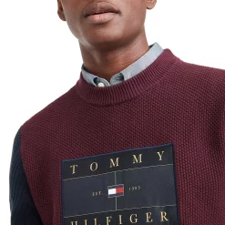 Men's Tommy Hilfiger Icon Colorblock Flag Sweater -Clearance Sales Store 5710864 ALT3