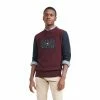 Men's Tommy Hilfiger Icon Colorblock Flag Sweater -Clearance Sales Store 5710864 Dark Cabernet