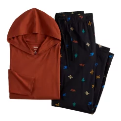Men's Sonoma Goods For Life® Hooded Top & Pants Pajama Set -Clearance Sales Store 5718979 ALT2