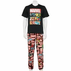 Men's Classic Marvel Comic Strip Pajamas